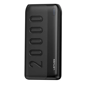 УМБ зовнішній акумулятор Power Bank Lenyes PX 235 портативний зарядний пристрій швидкої зарядки повер банк 20000 маh з LED індикатором