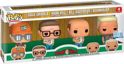 Набір фігурок Funko Pop! King of the Hill Dale Gribble, Hank Hill, Bill Dauterive & Boomhauer 4 szt 87253 (889698872539)