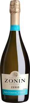 Вино ігристе безалкогольне Zonin Cuvee Zero Alcohol Free біле напівсухе 0.75 л 0% (8002235042642)
