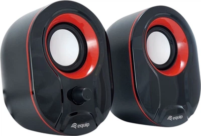 Акустична система Equip 245332 Stereo 2.0 Speaker 3W Black/Red
