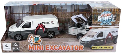 Автобус Kids Globe з причепом і екскаватором 520458 (8713219554395)