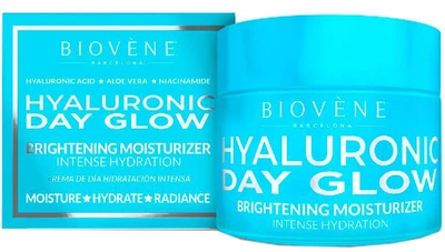 Денний крем для обличчя Biovene Зволожуючий з Гіалуроновою кислотою для сяяння шкіри 50 мл (8436575094458)