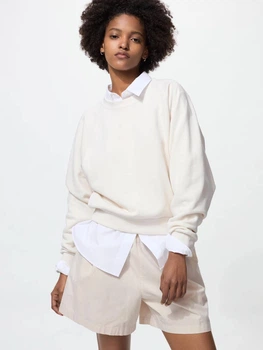 Свитшот женский UNIQLO 668689184 L Молочный (1159854268)