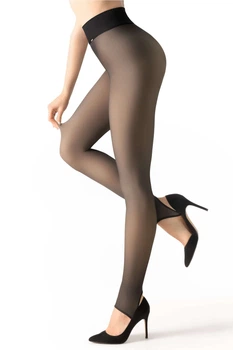 Колготки жіночі Legs термо легінси LEGGINGS SKIN THERMO з хутром усередині, сзаду два шва S/M(р) nero (671)