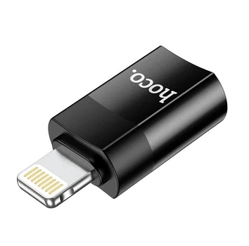 Адаптер Hoco UA17 Lightning Male to Type-C Female USB 2.0 Черный