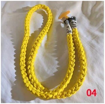 Шнурок на шею Rope Knitting для телефона украшение желтый аксессуар для удобства ношения
