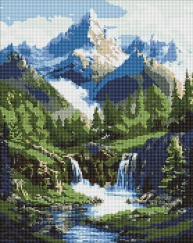 Алмазная мозаика Виды гор ©art_selena_ua 40x50 AMO20049 Идейка