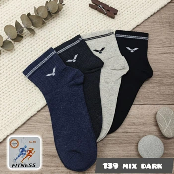 Носки женские спортивные 139 Mix Dark, 36-40р. Набор из 4 пар. Микс