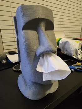 Статуя Moai Для Интерьера 25 См Серый 3D-Печать