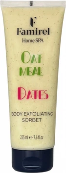 Відлущувальний сорбет для тіла Famirel Home Spa Exfoliant Body Sorbet Oatmeal & Dates Вівсянка і фініки 225 мл (7290114086097)