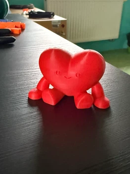 Фигурка Сердечко Romantic Sitting Buddy 12 См Красный 3D-Печать