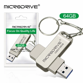 Флешка MicroDrive 64GB 2в1 USB 3.0 Type-C
