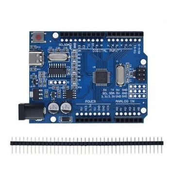 Плата микроконтроллера Arduino Uno R3 ATmega328PB Type C чип CH340 965603 03 AT3