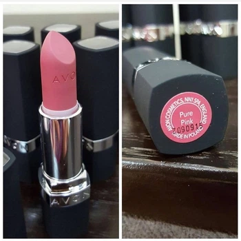 Зволожувальна матова губна помада Avon «Ультра» Pure Pink/ Ніжний ліловий
