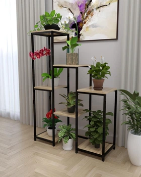 Подставка для цветов в стиле лофт EcoLoft Вердана DSP-1384-1 Дуб Аппалачи