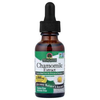 Ромашка Nature's Answer "Chamomile Extract" экстракт цветов без спирта, 2000 мг (30 мл)