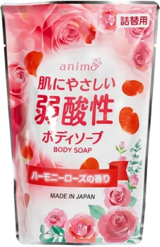 Мило для тіла Rocket Soap Weak Acid Body Soap pH-балансоване троянда змінний блок 340 мл (4571113802172)