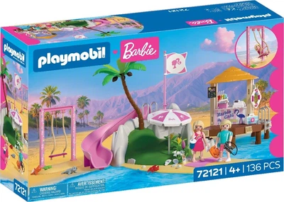 Набір іграшок Playmobil Barbie Кафе на пляжі 72121 (4008789721211)