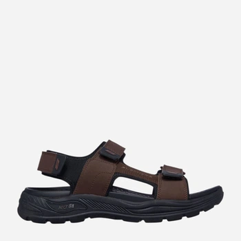 Мужские сандалии для треккинга кожаные Skechers 204349 BRN 43 (10US) 28 см Коричневые (195204402115)