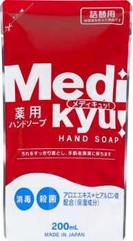 Антибактеріальне мило для рук Rocket Soap Medi Kyu Medicated Hand Soap змінний блок 200 мл (4571113800611)