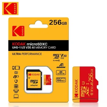Карта памяти micro SD Kodak 256Gb U3, A1 class 10, UHS-I High Speed