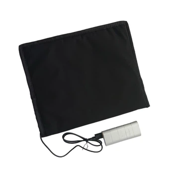 Килимок - грілка еко-кашеміровий з підігрівом USB від Power Bank нагрів до 45С / теплий коврик