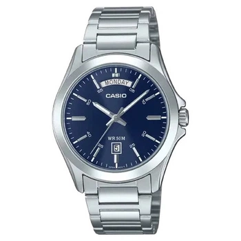 Чоловічий годинник Casio MTP-1370D-2A2 з віконцем дати