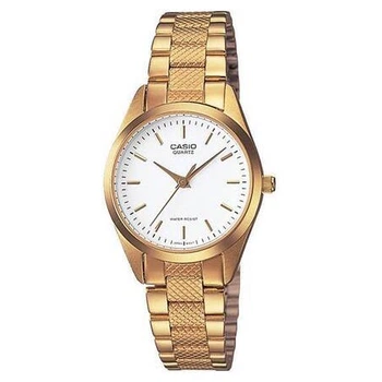 Женские часы Casio LTP-1274G-7A белые 30 м