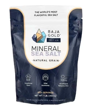 Мінеральна морська сіль натуральна 454 г Baja Gold Salt Co.