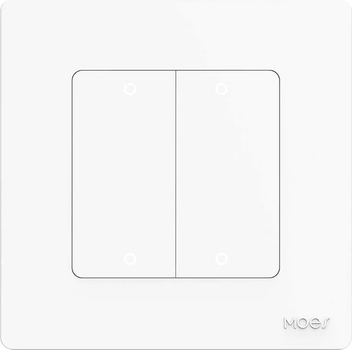 Розумний перемикач Moes Zigbee 4-канальний Білий (SR-ZT4-W)