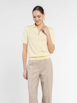 Поло жіноче 100% бавовна Arber Polo knit Zipper WD4 SS L жовтий (W09.32.26.623)