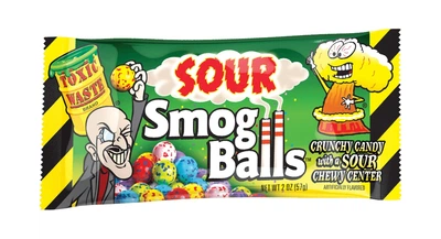 Кислі цукерки Toxic Waste Smog Balls 57г