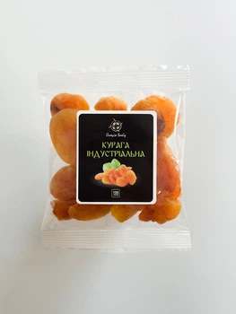 Курага индустриально, в упаковке 100 грамм