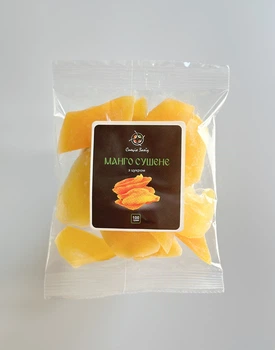 Манго сушеное (с сахаром), в упаковке 100 грамм