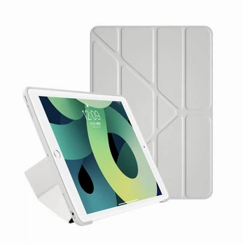 Чохол iPad 10/11 A16 2022-2025 Acrylic Color Frame Transformer Pen Slot 4-fold light gray