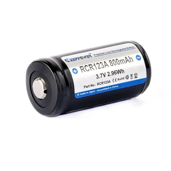 Аккумулятор 16340 (RCR123A) Keepower 800mAh 3.7V Li-ion (с защитой) (49411)
