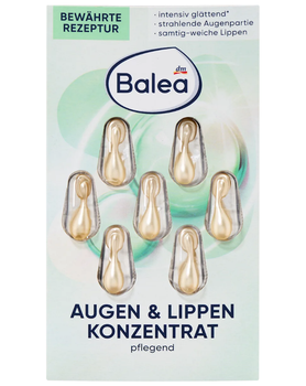 Концентрат для обличчя Balea Augen & Lippen GREEN 7 шт (4067796147735)