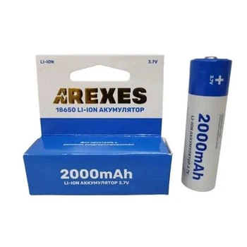 Аккумулятор 18650 Arexes 2000mAh 3.7V Li-ion (59379)