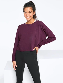 Лонгслив, кофта,реглан вишневого цвета Victoria's Secret р. L 30023