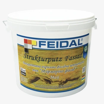 Декоративна фасадна штукатурка Feidal Strukturputz Fassad maxi 20кг