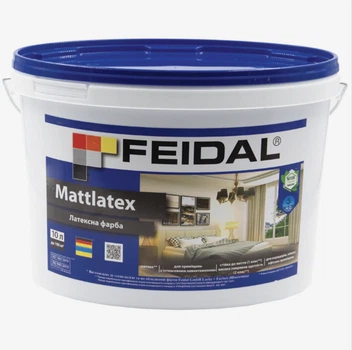 Краска интерьерная Feidal Mattlatex Белая 10л