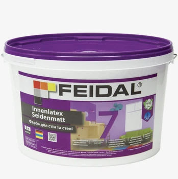 Краска интерьерная Feidal Innenlatex Seidenmatt 7 Белая 5л