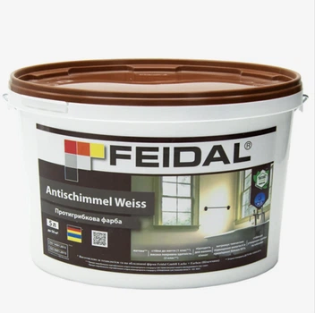 Краска противогрибковая Feidal Antischimmel Weiss Белая 5л