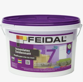 Фарба інтер’єрна Feidal Innenlatex Seidenmatt 7 Біла 2,5л