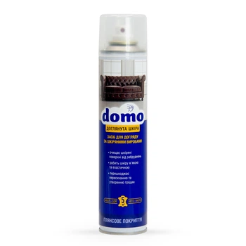 Засіб для догляду за шкіряними виробами DOMO (глянсове покриття) 320 мл