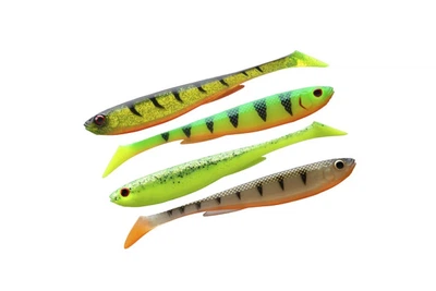 Силикон (набор) Daiwa Prorex Slim Shady Flash Set 10.5см 8.0г (4шт/уп), цвет: Color Mix 2 (4320009007)