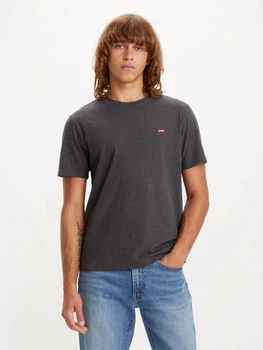 Мужская хлопковая футболка Levi's Ss Original Hm 56605-0149 S Темно-серая (5401105121327)
