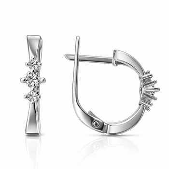 Серьги серебряные с фианитами Silver Style (20791.25 sku:2300104238407)