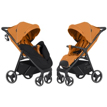Детская прогулочная тележка CARRELLO Bravo (CRL-8512 Amber Orange)