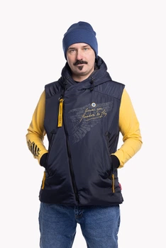 Безрукавка чоловіча - PROUDLY MADE IN UKRAINE - темно-синій, XL